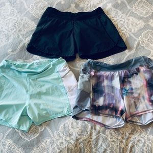 Girls Ivivva and Athleta shorts size 14